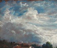 John Constable Etude de nuages L'horizon des arbres