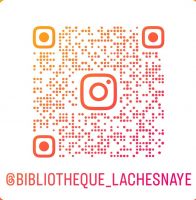 Retrouvez la bibliothèque sur Instagram en scannant le QR code ou en cherchant « bibiotheque_lachesnaye » sur l’application.