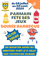 Soirée barbecue le 2 août 2024 19h