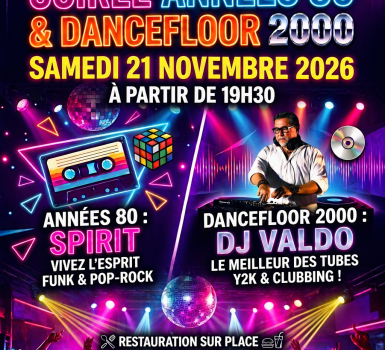 affiche années 80 - 21 novembre 2026