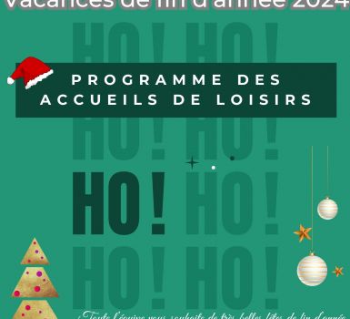 adl, programme des vacances de fin d'année 2024.