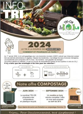 Infos TRI-OR Juin 2024 Compostage et tri