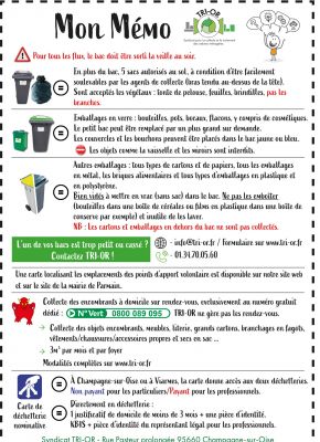 Mémo TRI-OR Mairie 2023